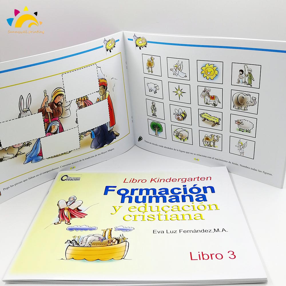 Book educativo dell'asilo per la fabbrica di stampa diretta