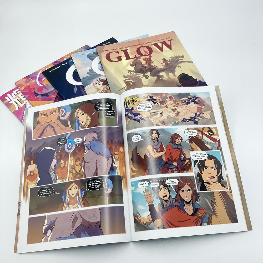 Stampa di fumetti a cucitura a sella, stampante di fumetti in porcellana